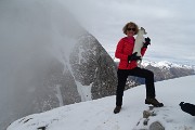 49 In vetta al Monte Visolo (2369 m) nel massiccio della Presolana